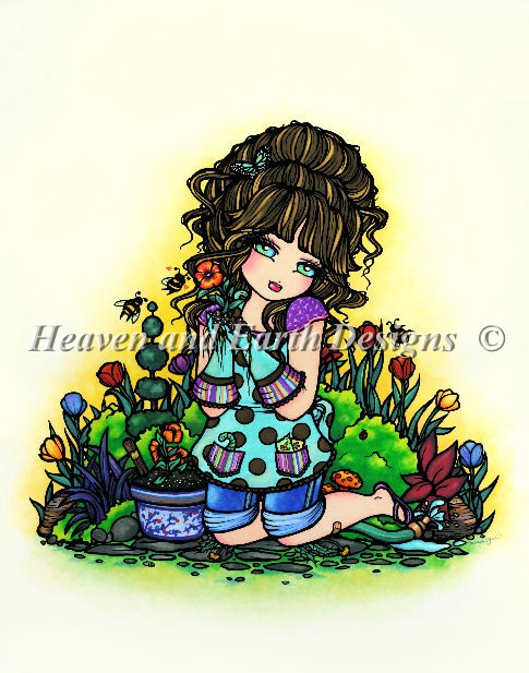 Gardening Girl - Click Image to Close